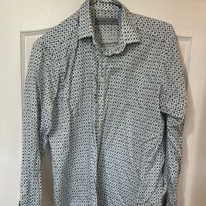 Etro Men's Blue Patterned Shirt